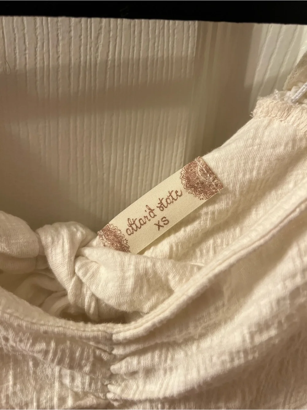 Altar'd State Cream Puff-Sleeve Blouse - Picture 2 of 3